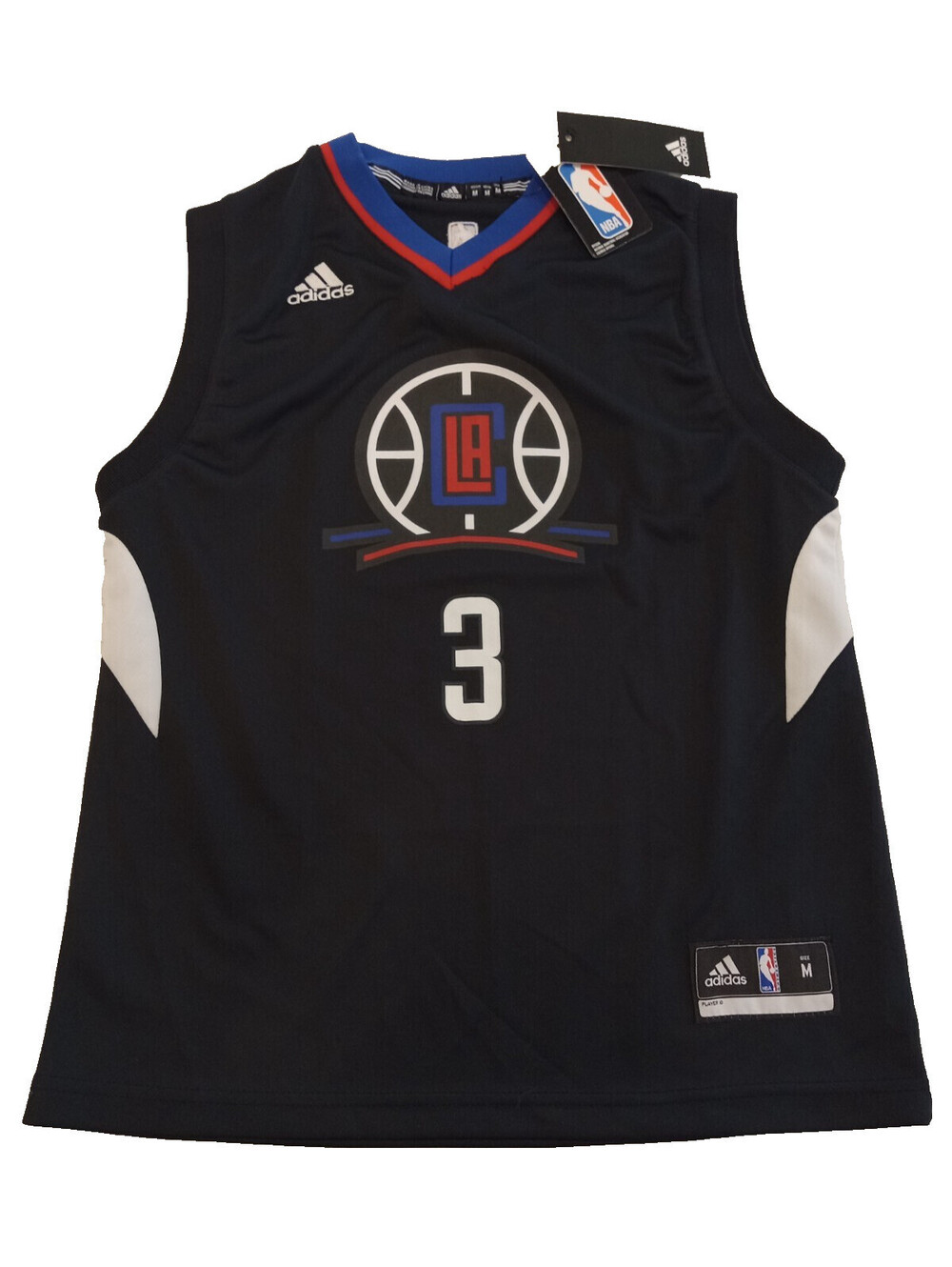 Adidas Los Angeles Clippers Chris Paul Jersey Boys Medium Black Alternate NWT M